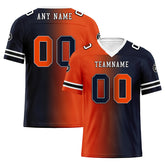 Custom Deep Blue Orange Illinois Personalized Authentic Football Jersey FBJ02-D028017-4